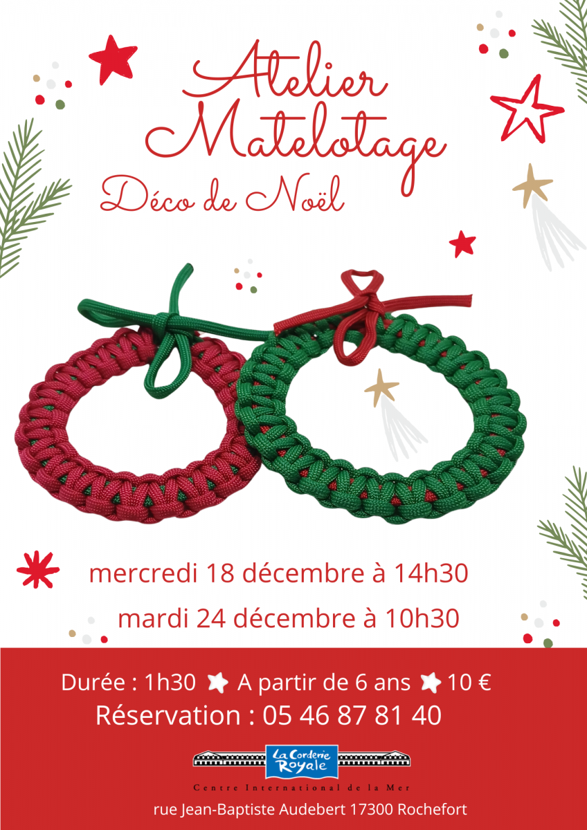 Atelier Matelotage Déco de Noël, Couronne