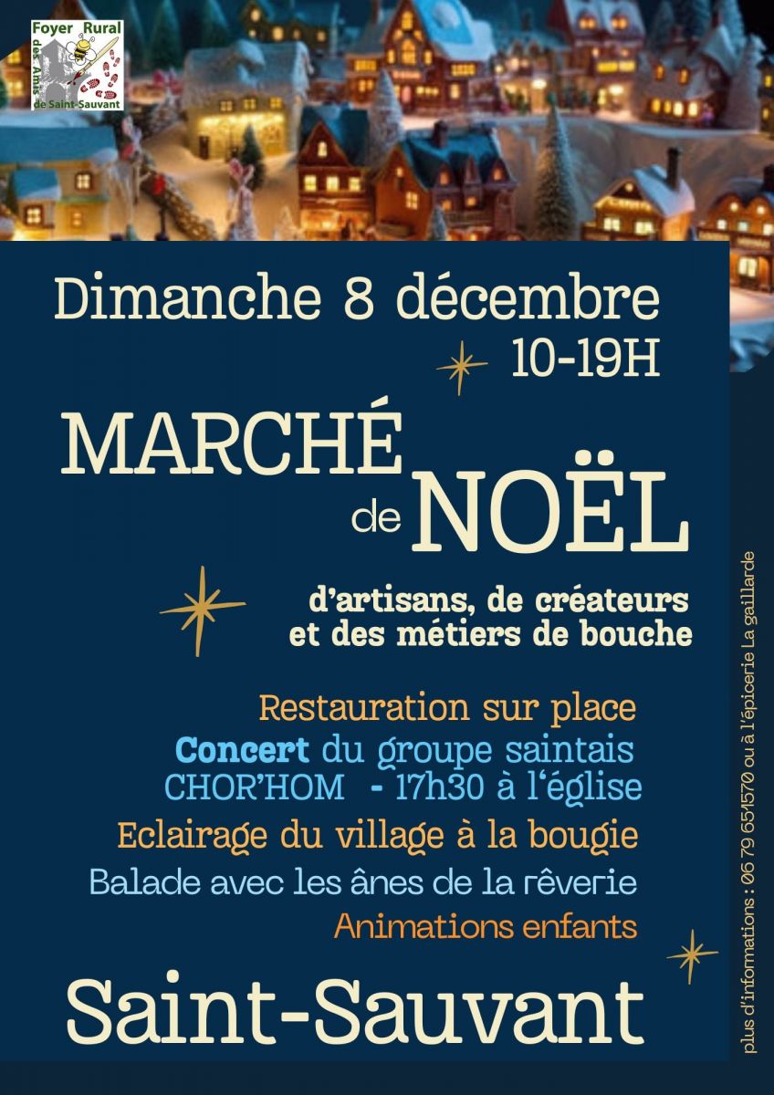 Formidable marché de Noël à Saint-Sauvant