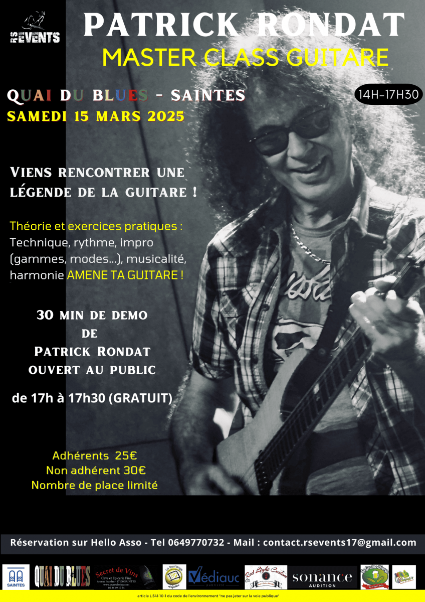 Master Class guitare Patrick RONDAT