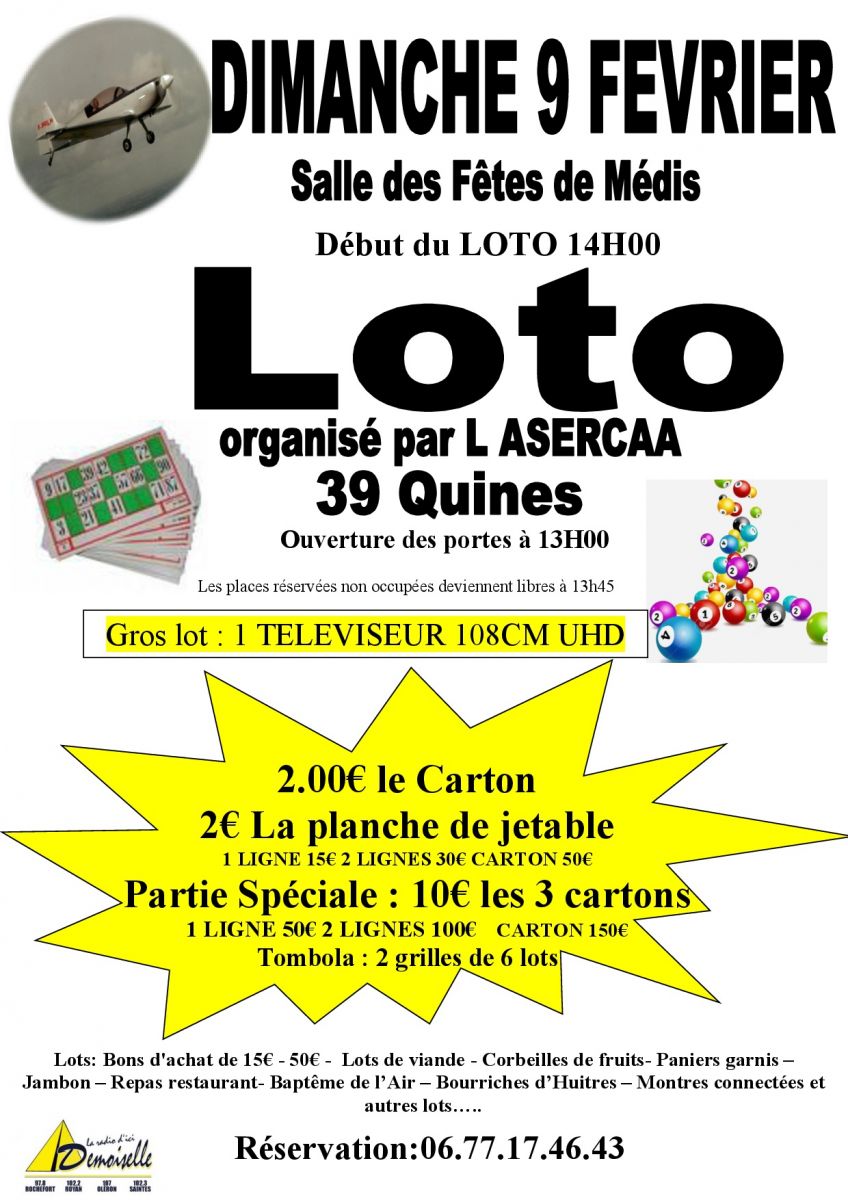 Grand LOTO DE L'ASERCAA