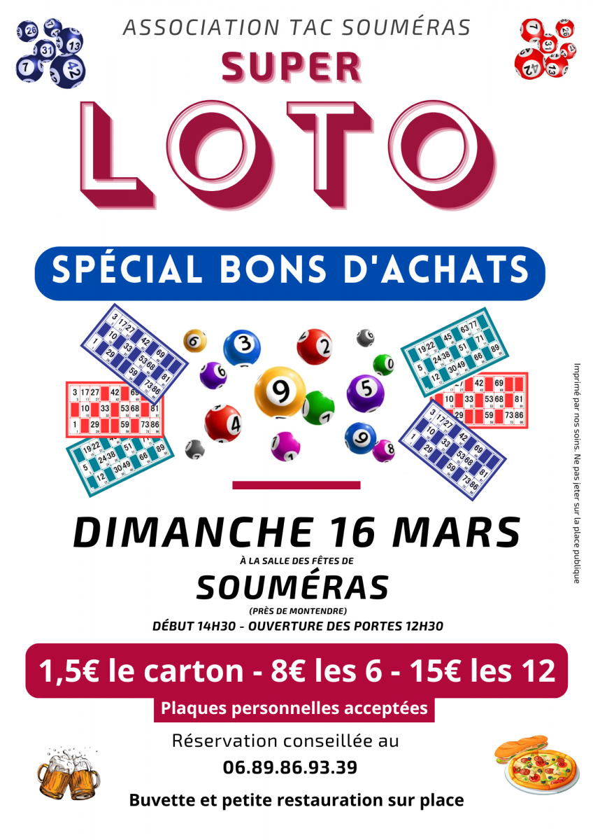 SUPER LOTO A SOUMÉRAS